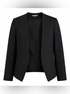 Express Women's Black Open-Front Blazer Size: 0